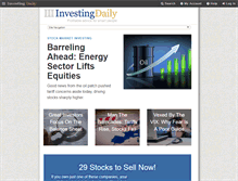 Tablet Screenshot of investingdaily.com